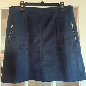Loft suede skirt